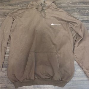 Brown champion hoodie